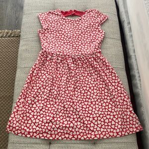 Carter’s red with white hearts kids girls dress Size 8